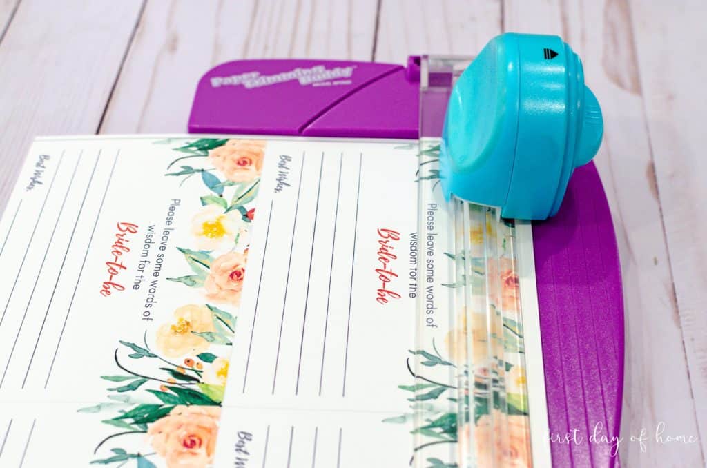 Beautiful Printable Advice Cards for Weddings (Free)