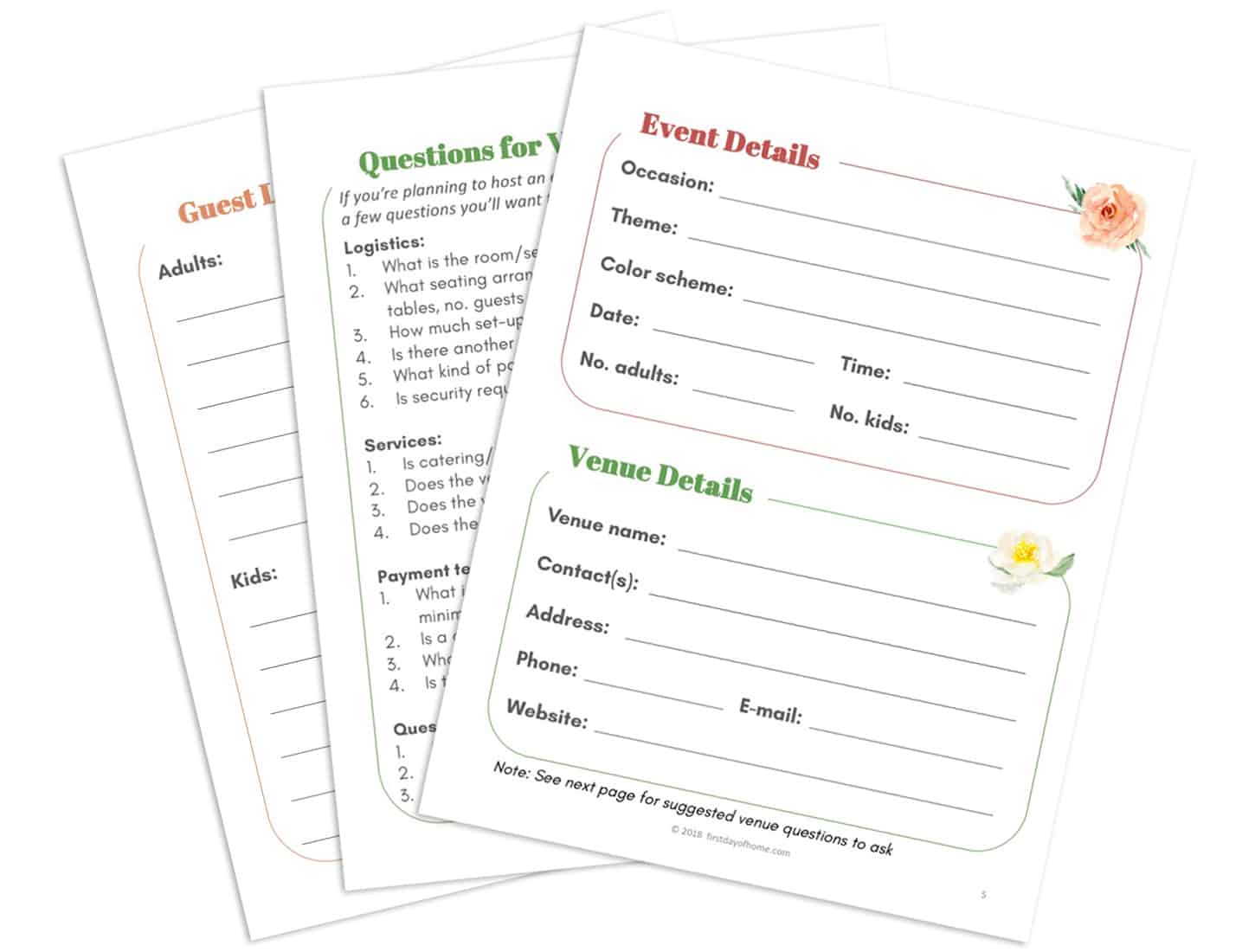 Free Party Planning Printables To Make Your Life Easy
