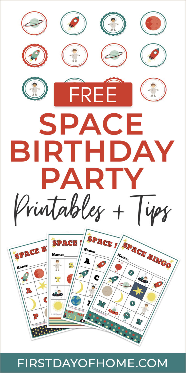 Awesome Space Birthday Party Printables (Free Download)