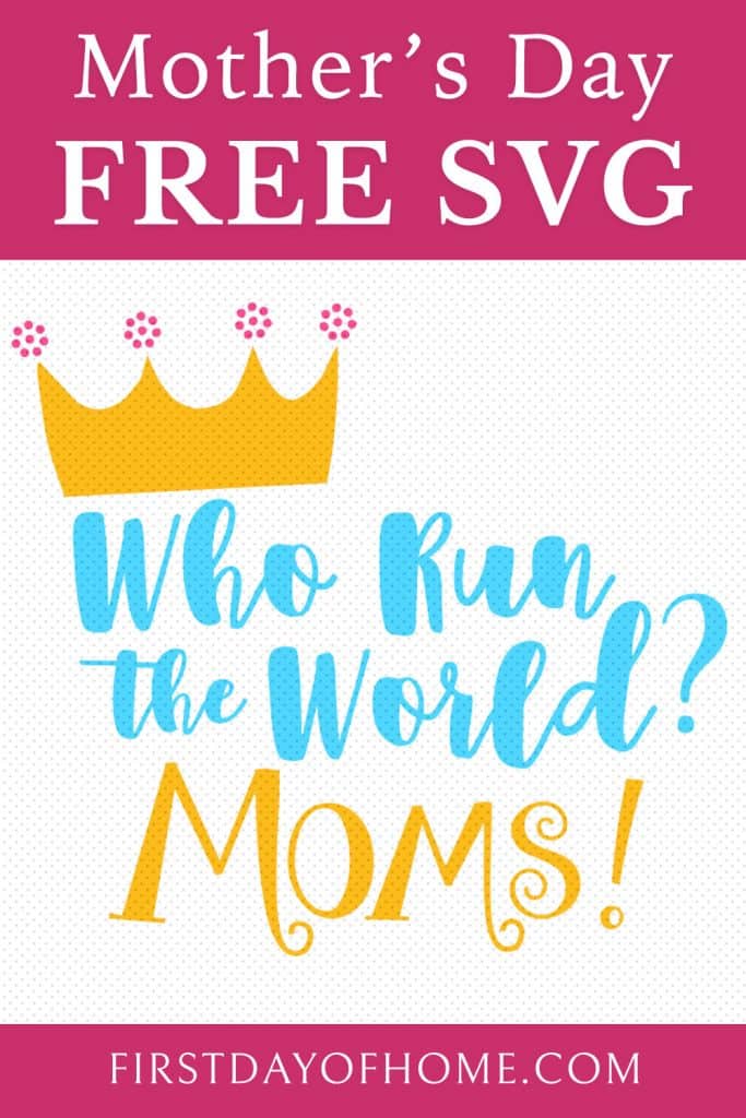 Free SVG file to make a T-shirt for Mother's Day