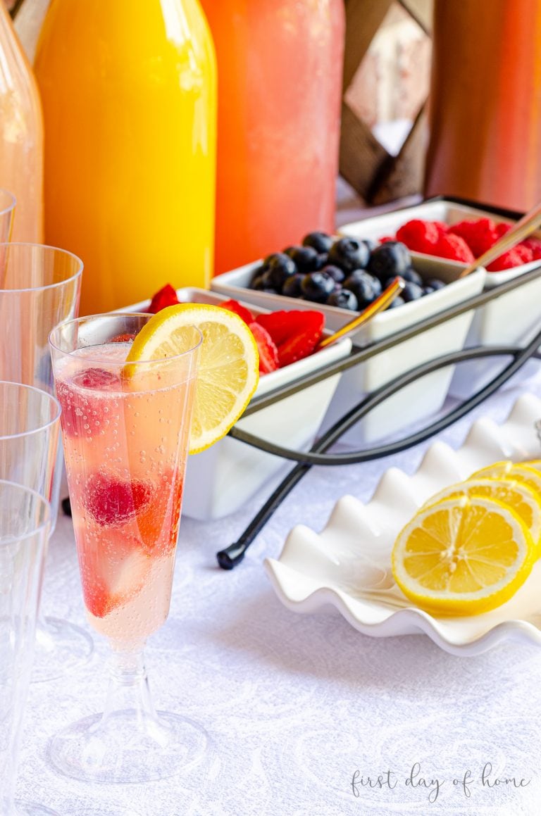Fun and Affordable Mimosa Bar Ideas | First Day of Home