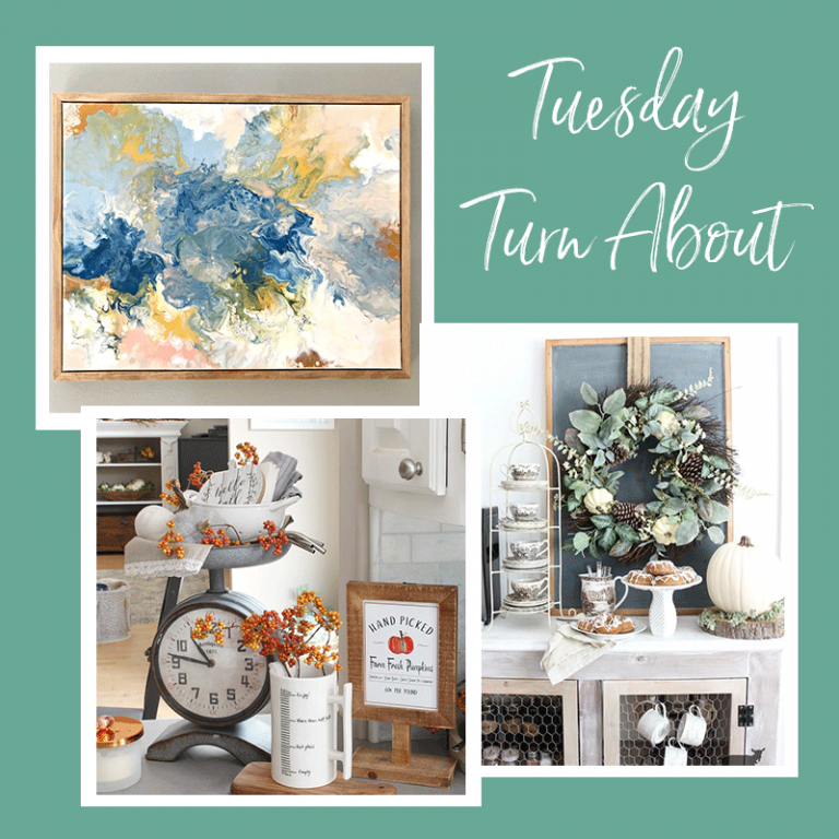 Tuesday Turn About #14: Fall Beginnings and DIY Art