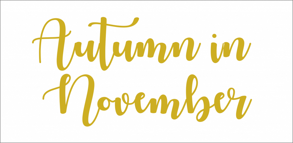 autumn in november font