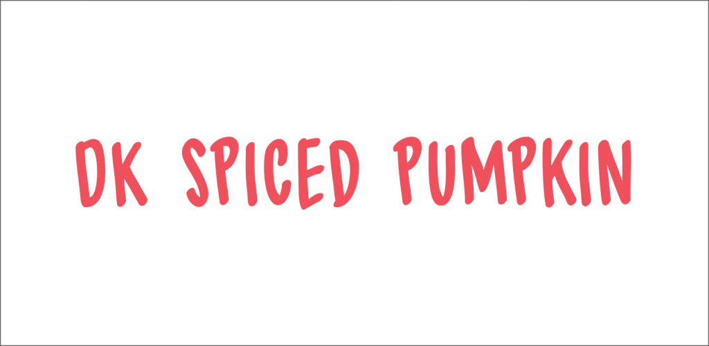 Spiced Pumpkin font