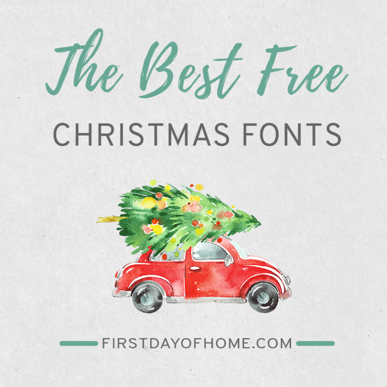 The Best Free Christmas Fonts for Printables and More!
