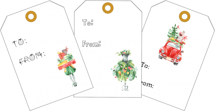 Free Printable Christmas Gift Tags to Make Your Spirits Bright