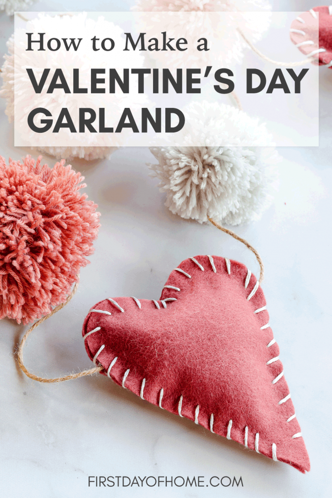 DIY Valentine's Day garland tutorial