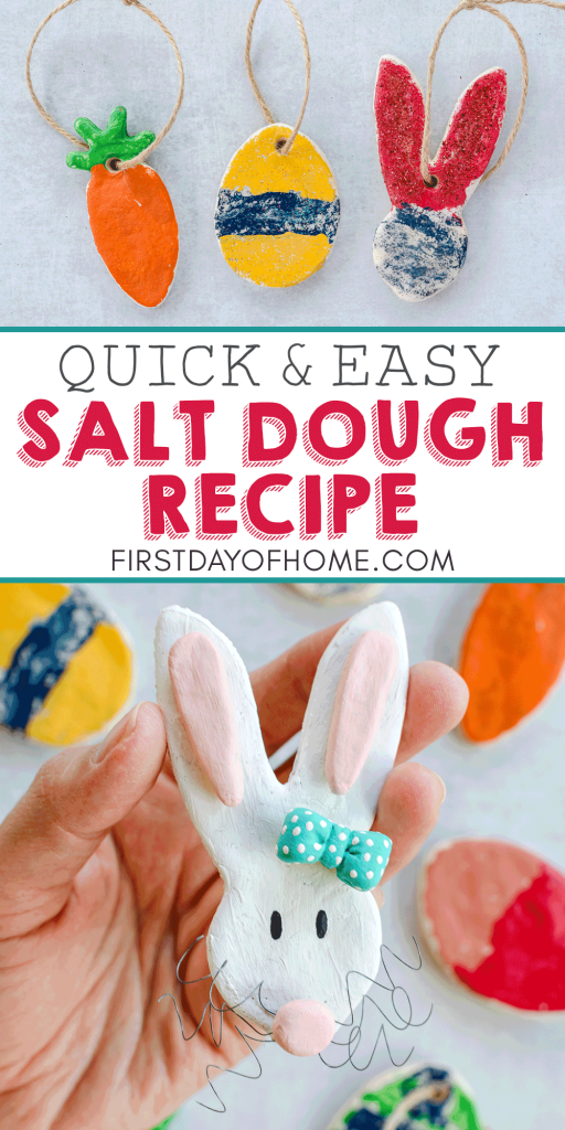 Easy salt dough recipe for making DIY ornaments