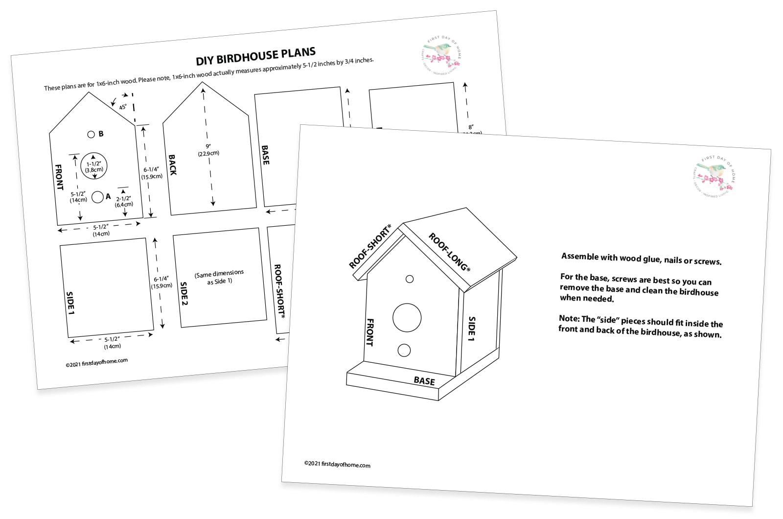 DIY birdhouse plans images of free download