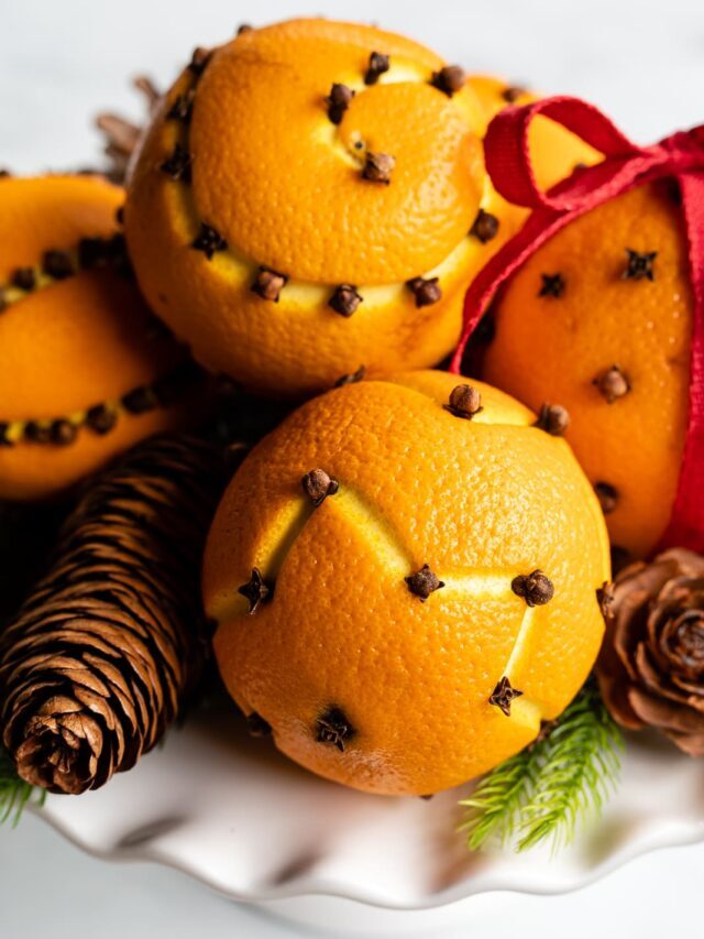 Easy Orange Pomander Balls