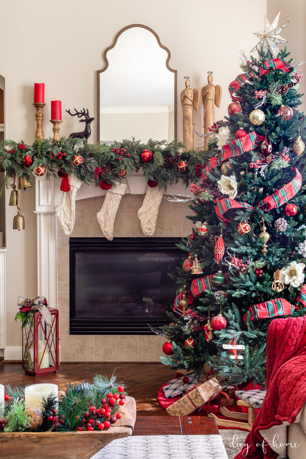 Traditional Christmas Living Room Decor: A Home Tour (2025)
