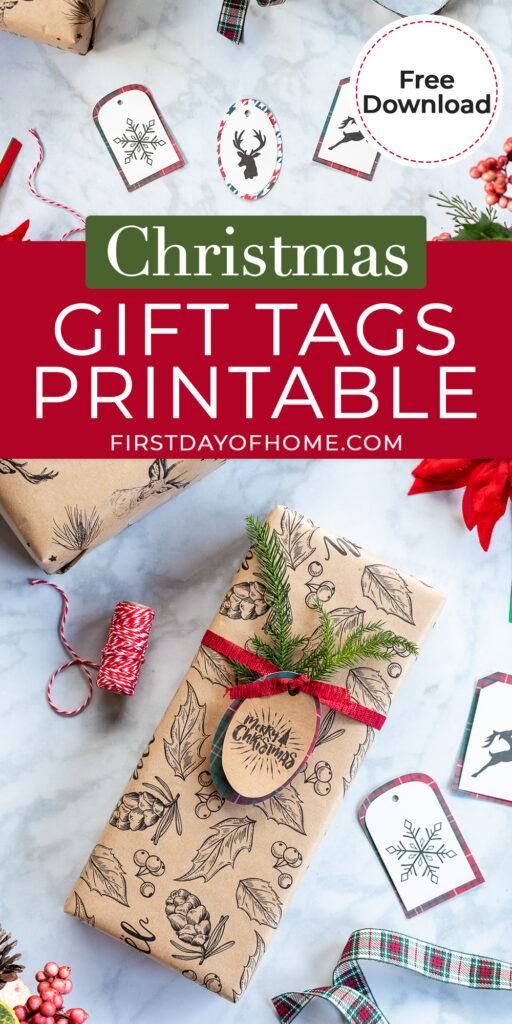 Download a Free Gorgeous Christmas Gift Tags Printable