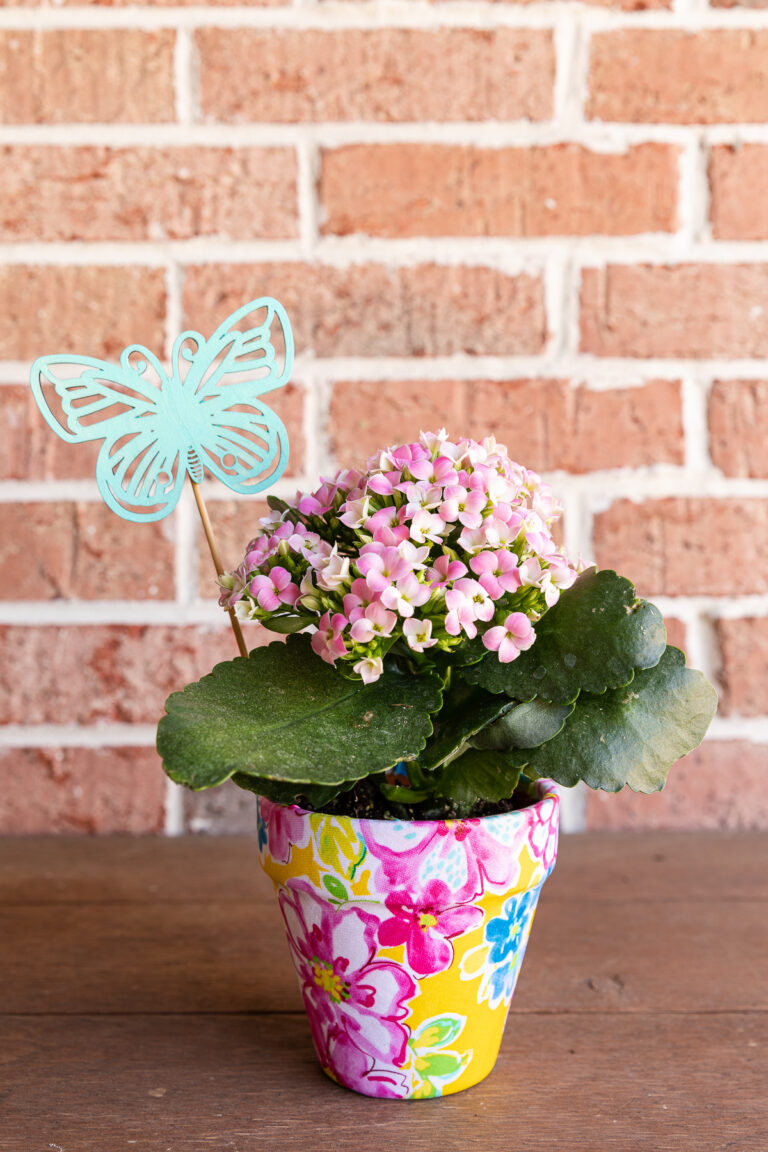 Easy Fabric Covered Flower Pots: Beginner Tutorial