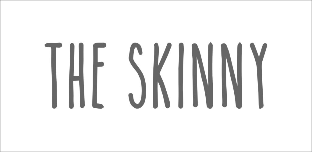 The Skinny thin font that looks like Rae Dunn