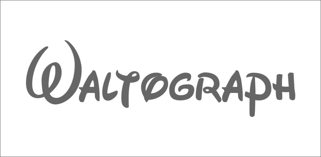 Waltograph font that looks similar to Disney
