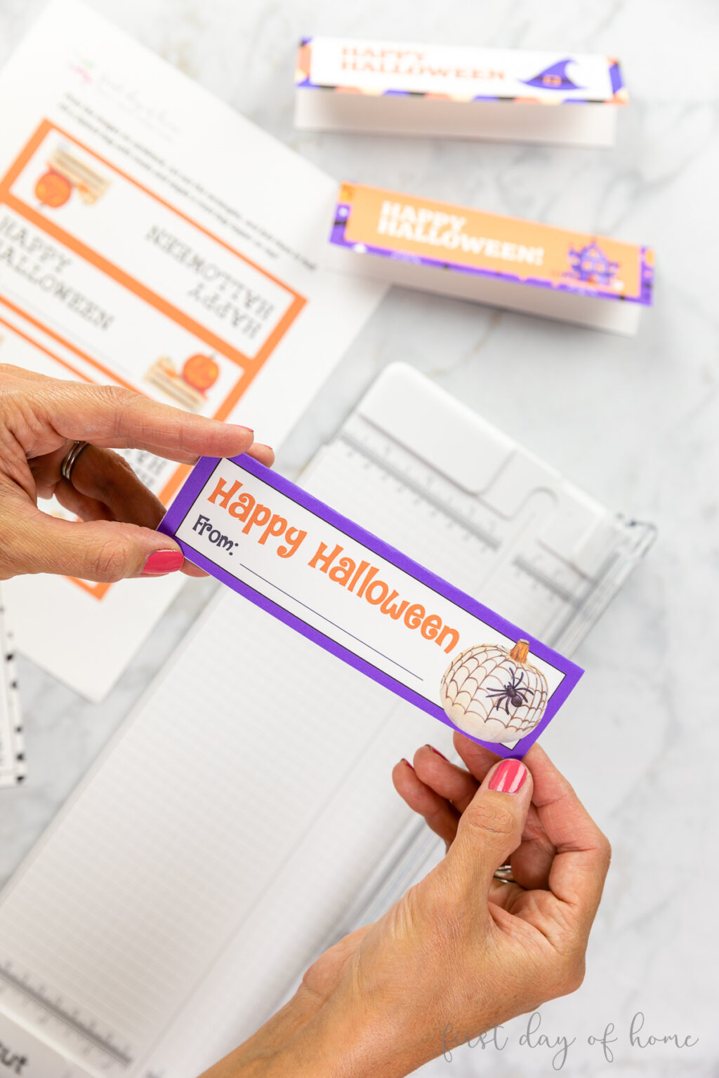 Free Halloween Treat Bag Toppers | First Day of Home