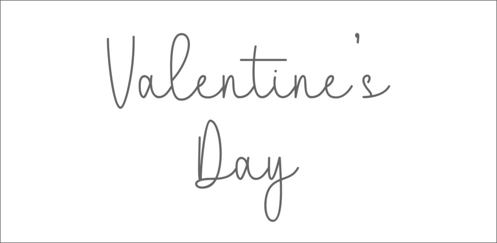 Valentine's Day handwriting font
