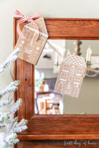 Easy Cardboard Gingerbread House – First Day of Home