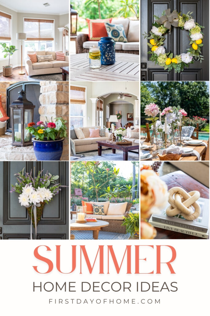 10 Easy Summer Home Decor Ideas – First Day of Home