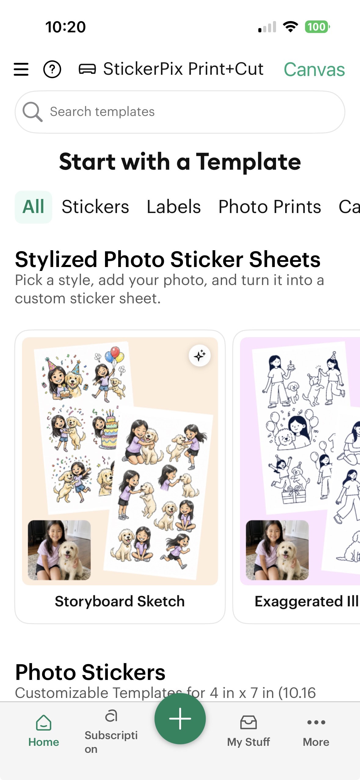 Cricut Design Space screenshot on mobile device.